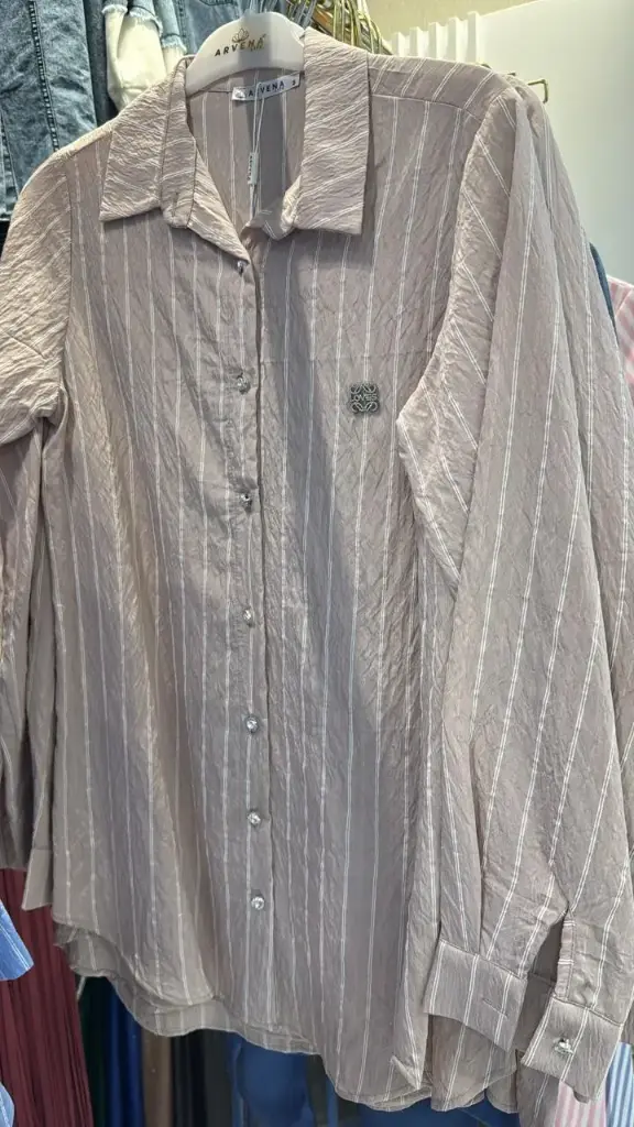 Women's Casual Shirt Beige قميص نسائي