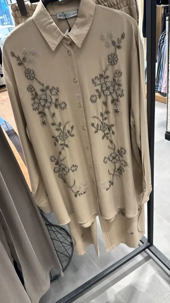 Tracksuit Set Cotton Beige