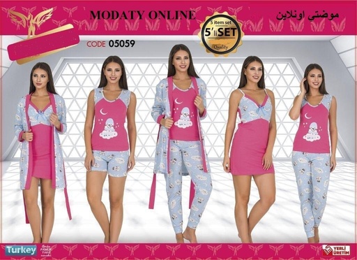 [110104001-05059] Kimono Five Piece Set