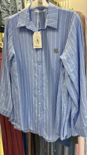 Women's Casual Shirt Blue قميص نسائي 
