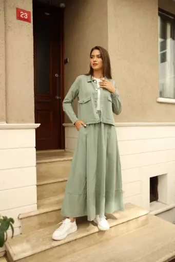 Three- Piece Skirt Suit